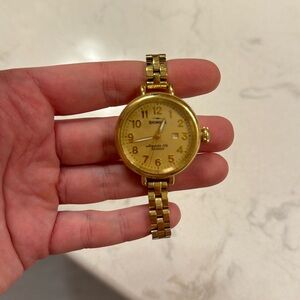 Shinola Gold Birdy Watch